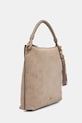 Tommy Hilfiger μικρή Τσάντα γυναικεία από δέρμα σουέτ AW0AW18402 μπεζ SS26