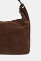 Tommy Hilfiger шопинг чанта дамска от велур кафяв AW0AW18403