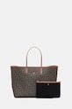 Tommy Hilfiger torebka tote damska z imitacji skóry brązowy AW0AW18850