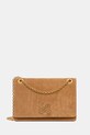 Luisa Spagnoli torebka zamszowa nie mieści A4 brązowy 542950