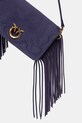 Akcesoria Pinko torebka crossbody damska skórzana 106023.A39A fioletowy