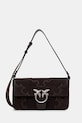 Pinko torebka crossbody damska zamszowa brązowy 106243.A0F6