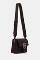 Pinko torebka crossbody damska zamszowa 106243.A0F6 brązowy SS26