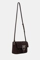 Akcesoria Pinko torebka crossbody damska zamszowa 106243.A0F6 brązowy