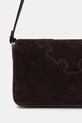 Pinko torebka crossbody damska zamszowa brązowy 106243.A0F6