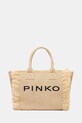 Pinko kabelka typu shopper dámska pletená béžová 106673.A39Y