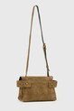 Велурена чанта AllSaints URSA W099XE кафяв SS26