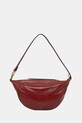 Kožená kabelka AllSaints LUNA usňová koža červená W139XE