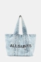 AllSaints torebka tote damska bawełniana IZZY niebieski W494XB