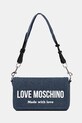 Love Moschino torebka jeansowa nie mieści A4 granatowy JC4057PP1OLG170A