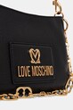 Kožená kabelka Love Moschino čierna JC4167PP1OL1200A