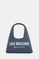 Love Moschino torebka jeansowa nie mieści A4 granatowy JC4059PP1OLG170A