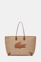 Lacoste шопинг чанта дамска от сплетена материя бежов NF5247PB