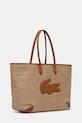 Lacoste шопинг чанта дамска от сплетена материя NF5247PB бежов SS26