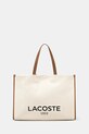Lacoste torebka tote damska bawełniana beżowy NU4342TD