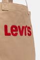 Levi's borsa a mano in cotone EVERYDAY GRAPHIC marrone 005FA.0000