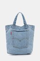 Levi's torebka bawełniana MINI BACK POCKET TOTE nie mieści A4 niebieski 005FW