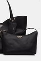 Guess torebka shopper damska z imitacji skóry DARCY czarny HWBG99.14240