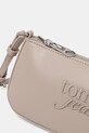 Tommy Jeans torebka damska z imitacji skóry beżowy AW0AW18449