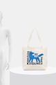 Maison Kitsuné Gallery Fox torebka shopper damska bawełniana QU05110WW9042