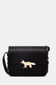 Maison Kitsuné Edie torebka crossbody damska skórzana czarny QU05170LR0001