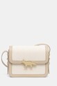 Maison Kitsuné Edie torebka kuferek damska skórzana beżowy QU05170OF0017