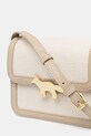 Maison Kitsuné Edie torebka kuferek damska skórzana beżowy QU05170OF0017