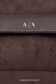 Accessori Armani Exchange borsa shopper da donna in imitazione di scamoscio XW001542.AF22630 marrone