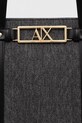 Armani Exchange geantă shopper pentru femei, cu imitație de piele negru XW002608.AF22685
