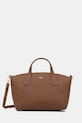 BOSS tote γυναικεία από απομίμηση δέρματος Lenah Zip Tote M καφέ 50563396
