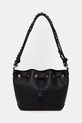 HUGO torbica - vreča ženska iz umetnega usnja Ilary_Drawstring črna 50562975