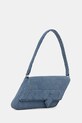 HUGO Blue μικρή τσάντα γυναικεία ντένιμ Ulani D_Shoulder Bag 50563042 μπλε SS26