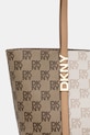 Dkny torebka skórzana beżowy R61A6G54