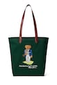 Polo Ralph Lauren CANVAS-SHOPPER-TTE-MED torebka shopper damska bawełniana zielony 405P13610001