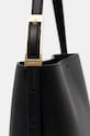 Anine Bing ELLY BUCKET BAG GRAINED LEATHER - BLACK torebka damska skórzana czarny A.13.12178.BLK1