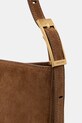 Anine Bing ELLY MEDIUM BUCKET BAG SUEDE - TOBACCO torebka damska zamszowa brązowy A.13.12209.BWN02
