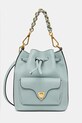 Coccinelle torebka skórzana skóra licowa turkusowy E1.TFK.23.03.01