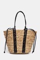 Lola Casademunt kosz plażowy mieści A4 beżowy LS2604091