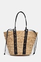 Lola Casademunt kosz plażowy mieści A4 beżowy LS2604091