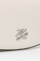 Karl Lagerfeld torebka rogal damska skórzana K/AUTOGRAPH beżowy B2W30236