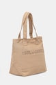 Karl Lagerfeld torebka tote damska bawełniana K/ESSENTIAL B2W50099 beżowy SS26
