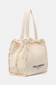 Karl Lagerfeld torebka tote damska bawełniana K/RSG B2W50021 beżowy SS26