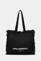 Karl Lagerfeld torebka tote damska bawełniana K/RSG czarny B2W50021