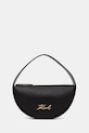 Karl Lagerfeld torebka rogal damska skórzana K/SIGNATURE czarny B2W30004