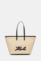 Karl Lagerfeld torebka shopper damska K/SIGNATURE beżowy B2W30088