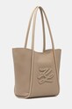 Karl Lagerfeld torebka shopper damska skórzana K/AUTOGRAPH B2W30051 beżowy SS26