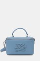 Karl Lagerfeld kufříková kabelka dámská kožená K/AUTOGRAPH modrá B2W30054