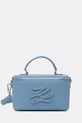 Karl Lagerfeld kufříková kabelka dámská kožená K/AUTOGRAPH modrá B2W30054