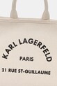 Karl Lagerfeld crossbody kabelka ženská bavlněná K/RSG CONV. béžová B2W50003