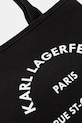 Karl Lagerfeld crossbody kabelka dámská bavlněná K/RSG CONV. B2W50003 černá